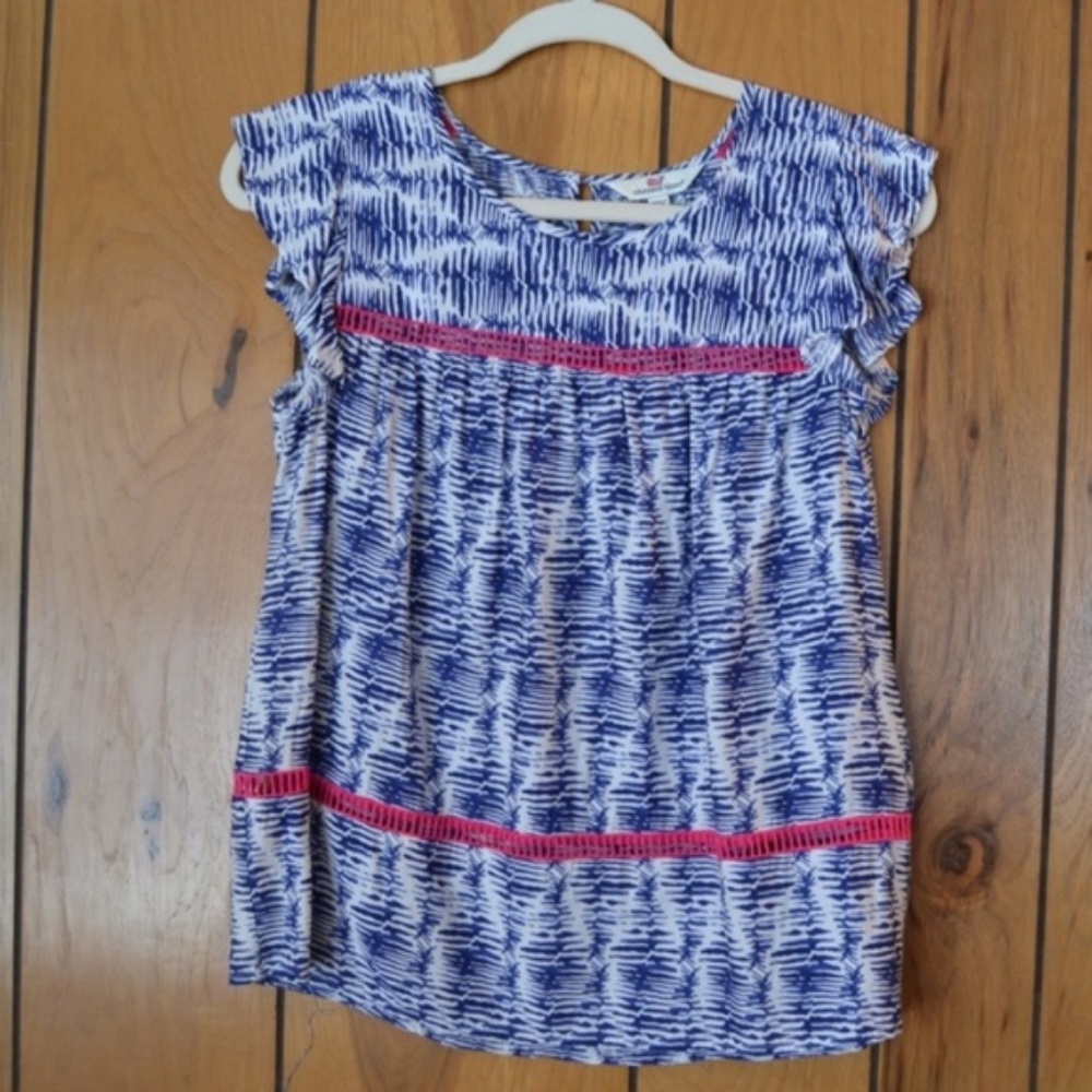 Vineyard Vines Blue and Pink Shirt/Tank